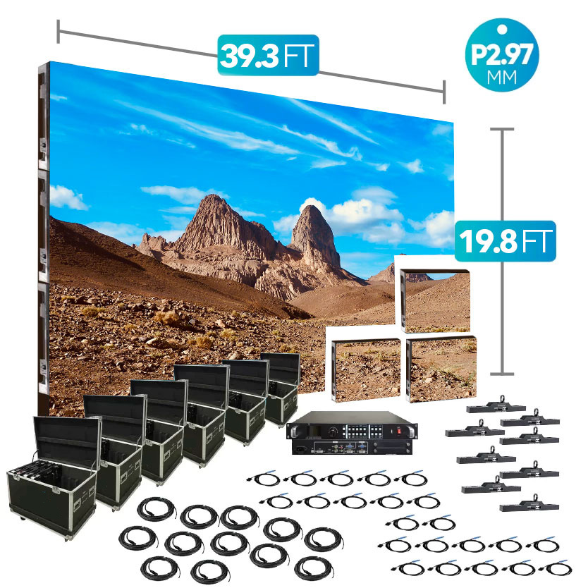 p2.97 indoor 39.3Ft X 9.8Ft