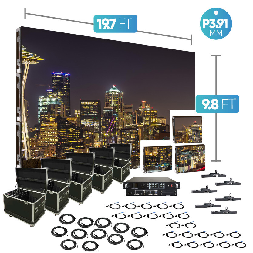 p3.91 indoor 16.4Ft X 9.8Ft