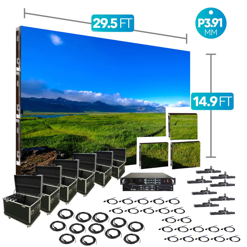 p3.91 indoor 29.5Ft X 14.9Ft