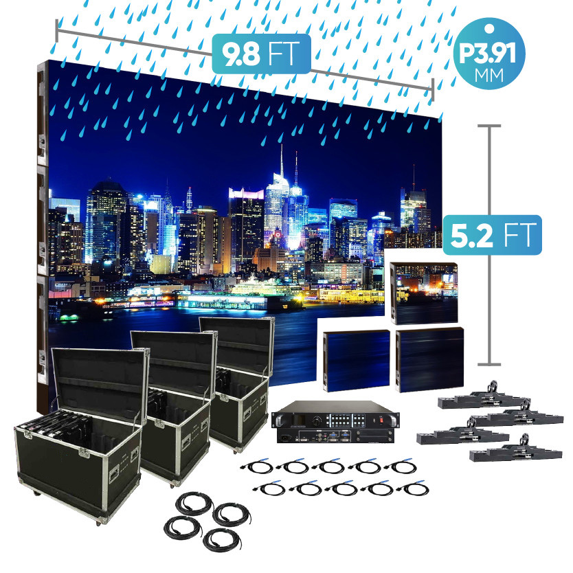 p3.91 Ondoor 9.8Ft X 5.2Ft 