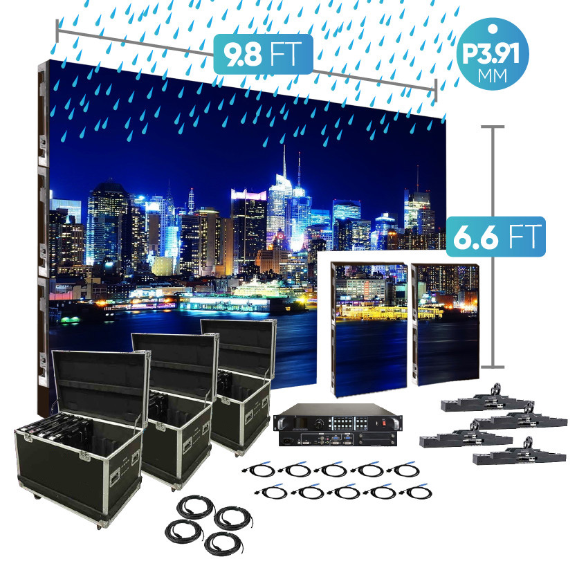 p3.91 Double Outdoor 9.8Ft X 6.6Ft 